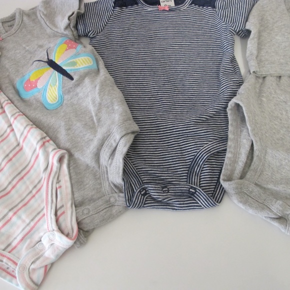 Bundle of 4 Baby Infant Carter's Onesie's Size 9 months GUC - Picture 6 of 6
